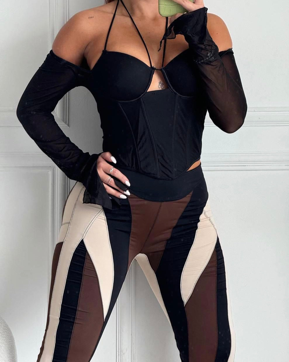 Corset manga larga Delia